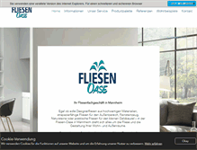 Tablet Screenshot of fliesenoase.info